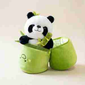 Panda in Bamboo Plush